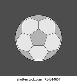 Soccer ball icon vector isolated