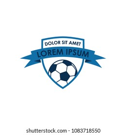 soccer ball icon vector logo template 