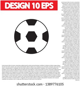 soccer ball  icon vector . Lorem Ipsum Illustration design