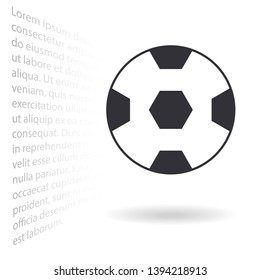 soccer ball  icon vector . Lorem Ipsum Illustration design