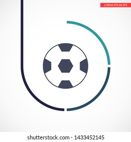 soccer ball icon vector . Lorem Ipsum Illustration design