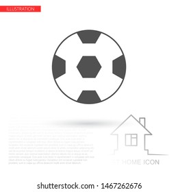soccer ball icon vector . Lorem Ipsum Illustration design