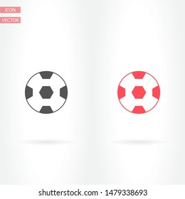 soccer ball icon vector . Lorem Ipsum Illustration design