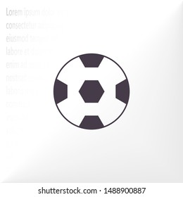soccer ball icon vector . Lorem Ipsum Illustration design