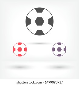 soccer ball icon vector . Lorem Ipsum Illustration design