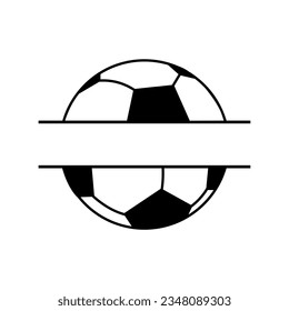 Soccer Ball icon vector. Soccer Monogram illustration sign. football ball symbol. ball logo.