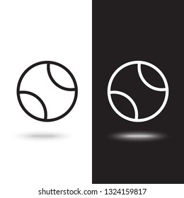 Soccer ball icon vector on black and white background