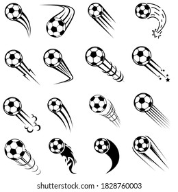 Soccer ball icon vector set. Sport ball illustration sign collection. football ball symbol.