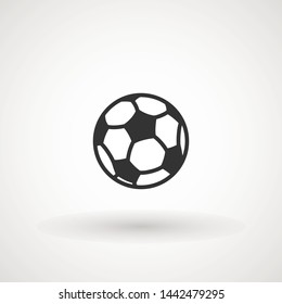 Soccer ball icon vector sign, illustration Ball, Football, Soccer, Sport Abstract Circle Background Flat icon