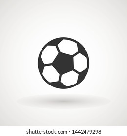 Soccer ball icon vector sign, illustration Ball, Football, Soccer, Sport Abstract Circle Background Flat icon