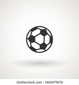 Soccer ball icon vector sign, illustration Ball, Football, Soccer, Sport Abstract Circle Background Flat icon
