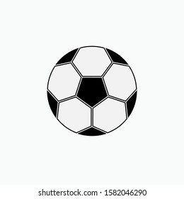 Soccer Ball Icon - Vector, Sign and Symbol for Design, Presentation, Website or Apps Elements.