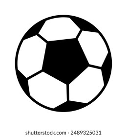 soccer ball icon vector with simple design