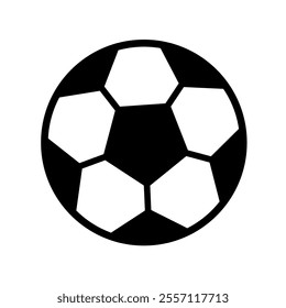 soccer ball icon vector with simple design