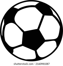 soccer ball icon with white background