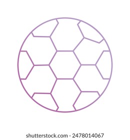soccer ball icon with white background vector stock illustration
