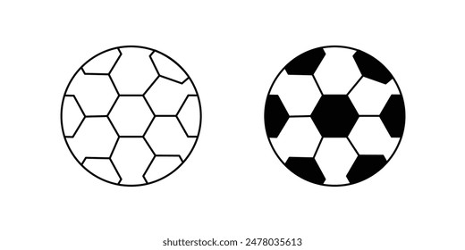 soccer ball icon with white background vector stock illustration