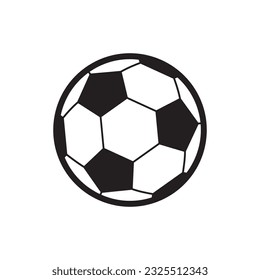 Soccer ball icons. Symbol or emblem. vector illustration