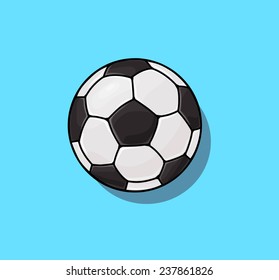 Soccer ball illustration EPS 8. Football