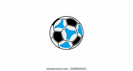 soccer ball illustration logo design