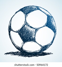 Soccer Ball Ink Sketch