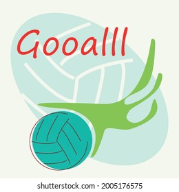 soccer ball the inscription goal