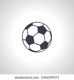 icono aislado de la pelota de fútbol. icono del fútbol