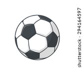 Soccer ball. Isolated icon pictogram. 