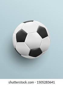Soccer ball isolated on light background. Vector Illustration.