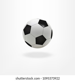 Soccer ball isolated on white background. Vector illustration