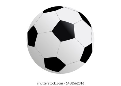 Soccer ball isolated  on white background.