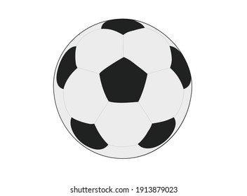 soccer ball isolated on white background
