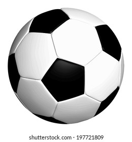 soccer ball isolated on white 