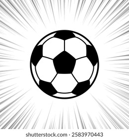 The soccer ball isolated on white background