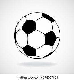  Soccer ball isolated on white background