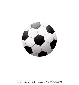 Soccer ball isolated on white background. Vector illustration