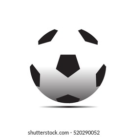 soccer ball isolated on white