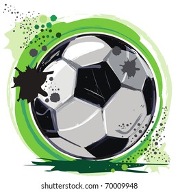 Soccer ball isolated on white background.