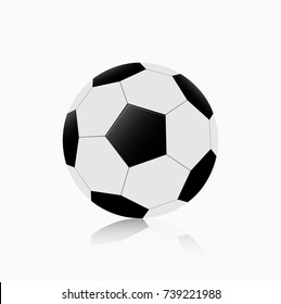 Soccer ball isolated on white background