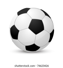 Soccer ball isolated on white