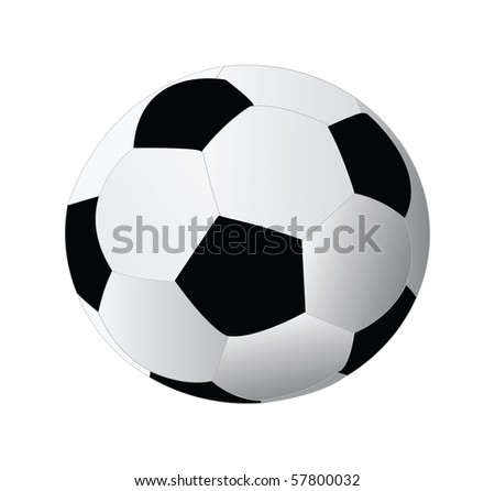 soccer ball isolated on white background