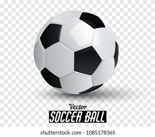 Soccer ball isolated. Realistic High Detail vector illustration