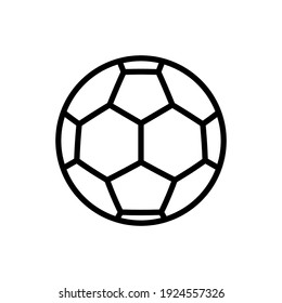 soccer ball line icon design vector template