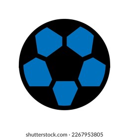 Soccer ball line icon isolated on white background. Black flat thin icon on modern outline style. Linear symbol and editable stroke. Simple and pixel perfect stroke vector illustration