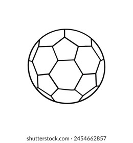 Icono de línea de fútbol Vector