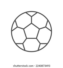 Soccer ball line outline icon