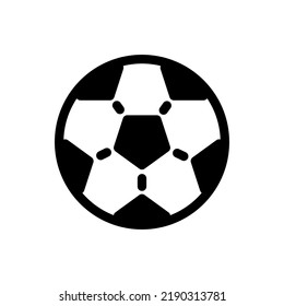 Soccer ball linear symbol, football ball vector editable stroke icon for user interface.