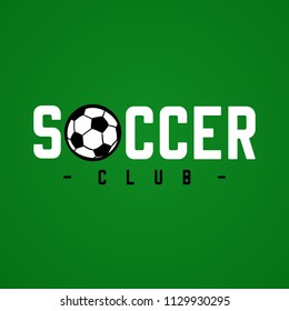 Soccer ball logo design vector