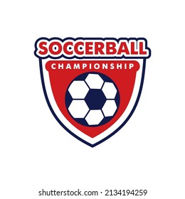 Soccer ball logo design vector templates isolated on white background