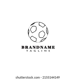 soccer ball logo icon design template modern vector illustration